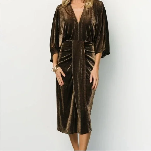 Baltic Born Kleo Black/Gold/Bronze Dress NWT - Picture 1 of 5